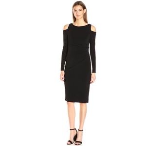 RACHEL Rachel Roy Cold Shouder Midi Dress